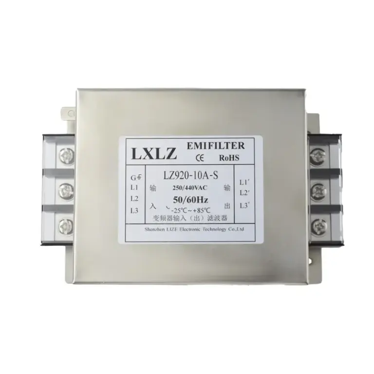 High performance dedicated inputoutput filter for inverters LZ920 S Terminal block interface