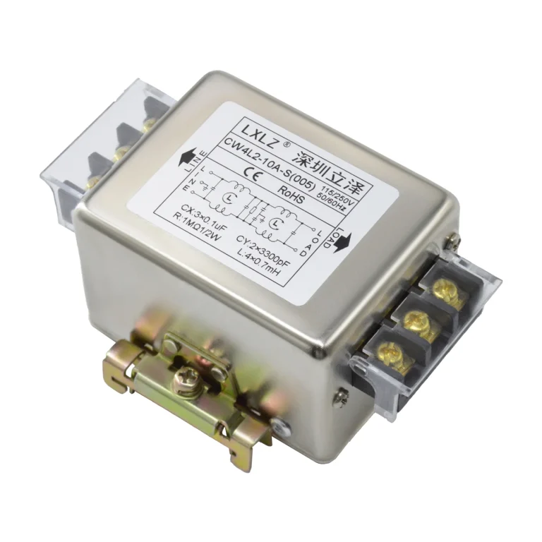 Single phase AC power filter CW4L2 S005terminal rail mounted